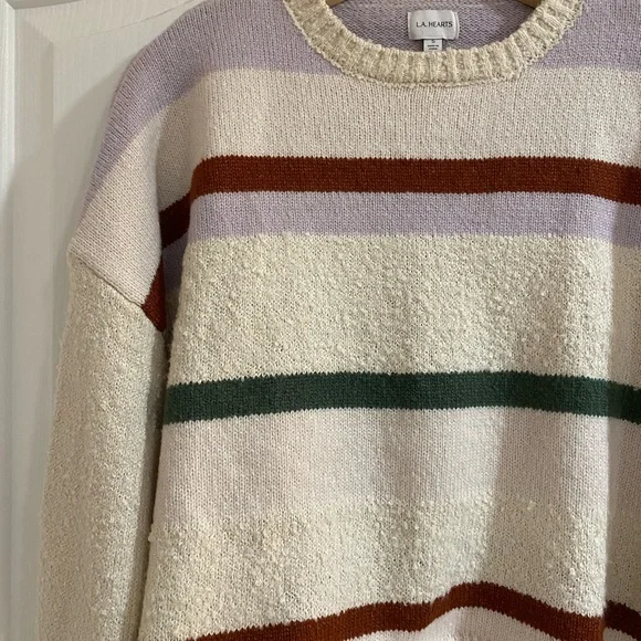 Striped Cream Sweater - Picture 2 of 3